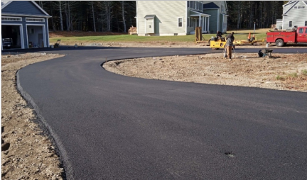 Asphalt installation underway