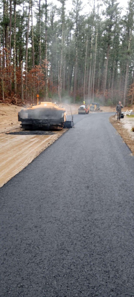 A new asphalt road by J.A. Cooper Asphalt Paving