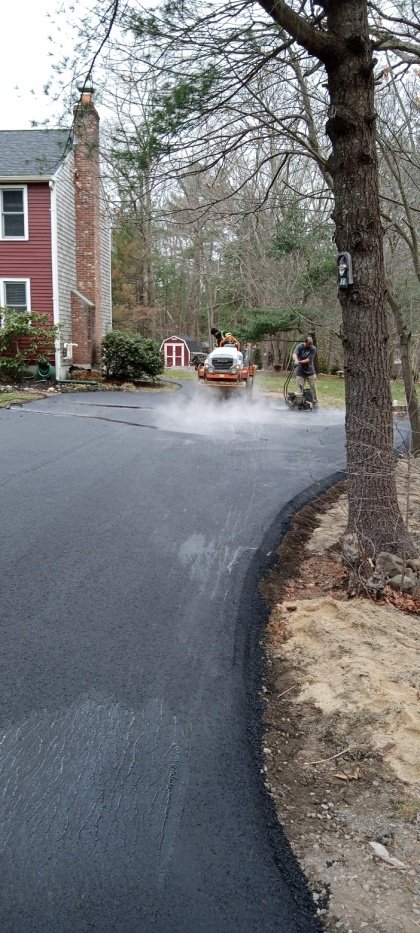 An asphalt road