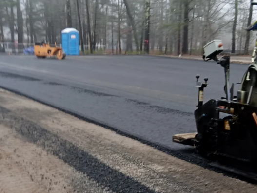 a road being paved