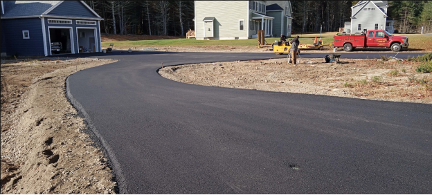 finished asphalt driveway